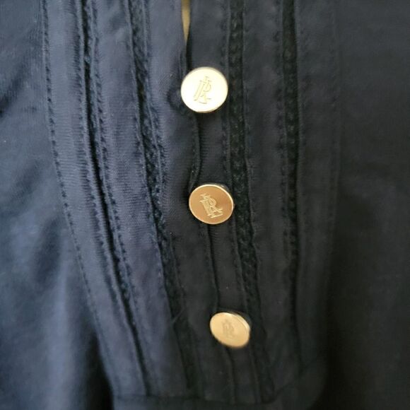 COPY - Lauren Ralph Lauren Black Label Long Sleeved Top with Peasant Sleeves. S… - Picture 7 of 12